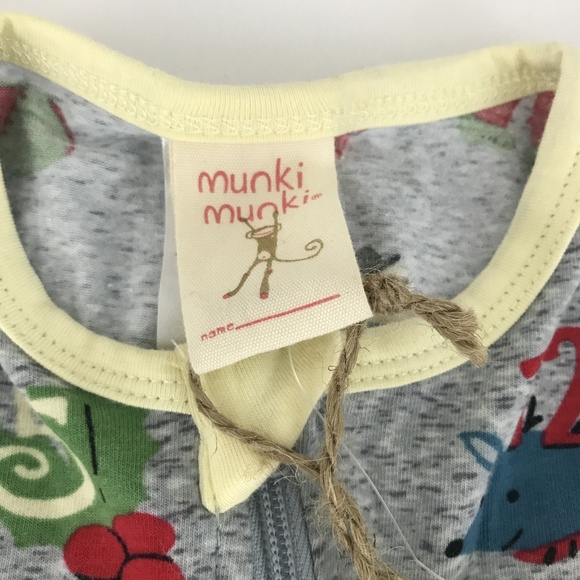 Munki  Munki Christmas Infants  Footed Sleeper - Picture 2 of 6